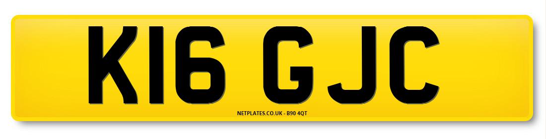 Prefix registration plate K16 GJC