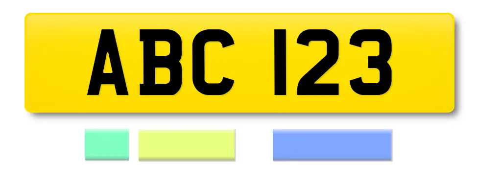 Dateless number plate