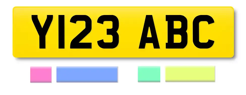 Prefix number plate